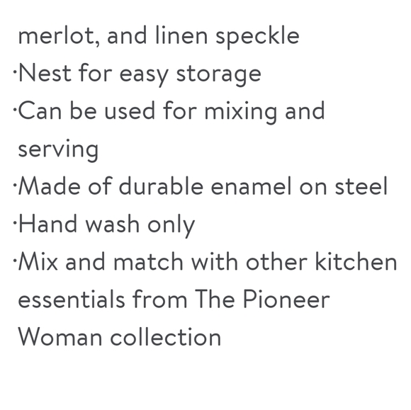 ❤️ New Pioneer Woman Mixing Bowl Set - Picture 6 of 7